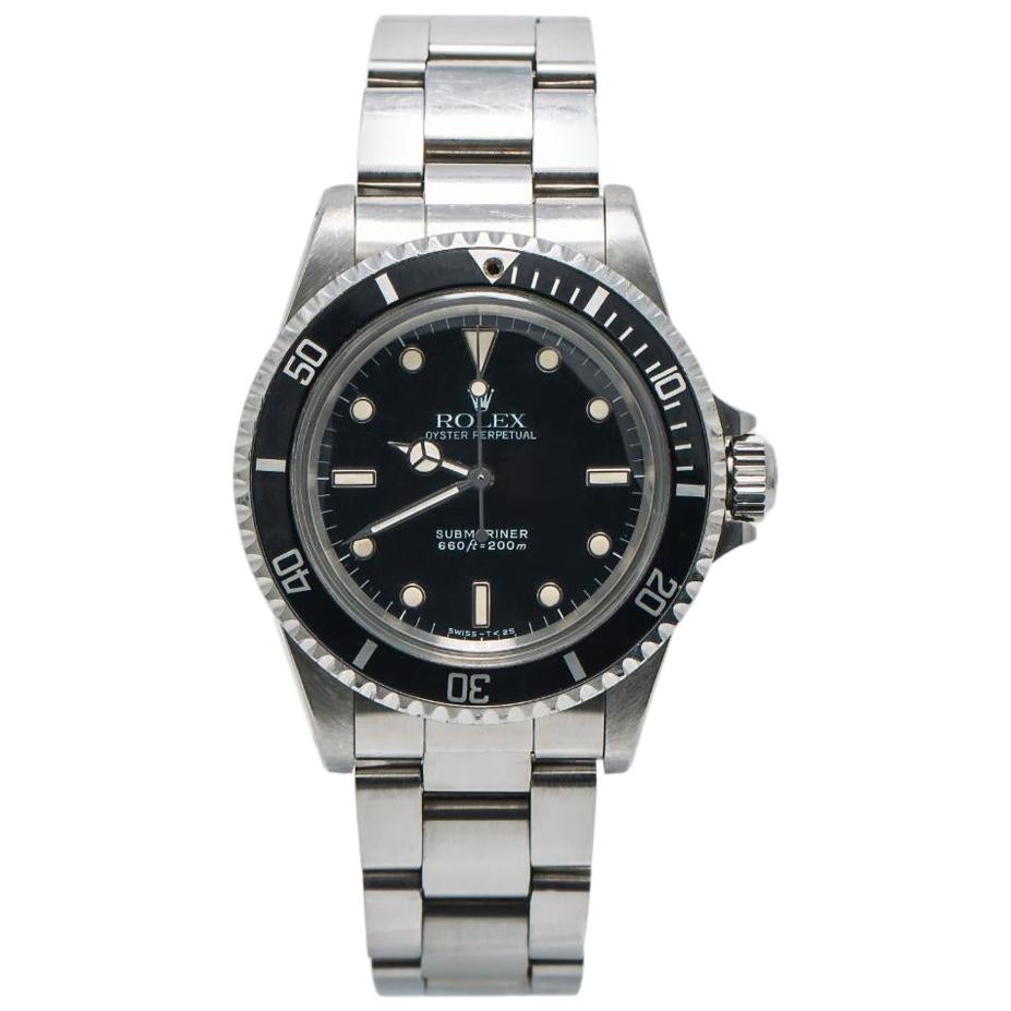Rolex Submariner Vintage 5513 9.7 Million Serial Unpolished 2 Liner Watch