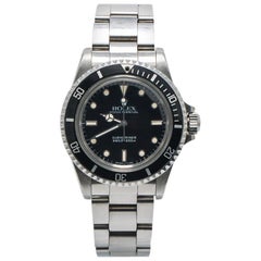 Rolex Submariner Vintage 5513 9.7 Million Serial Unpolished 2 Liner Watch