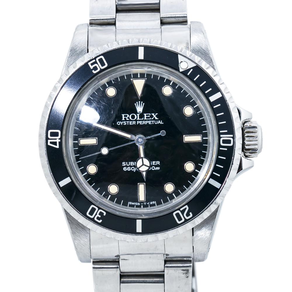 Rolex Submariner Vintage 5513 Spider Dial 8.9 mil Unpolished Patina Watch 40mm