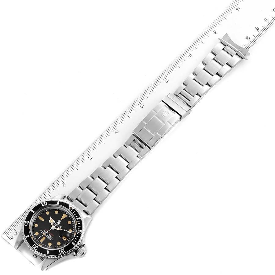 Rolex Submariner Vintage Black Mark V Dial Steel Mens Watch 1680 For Sale 3