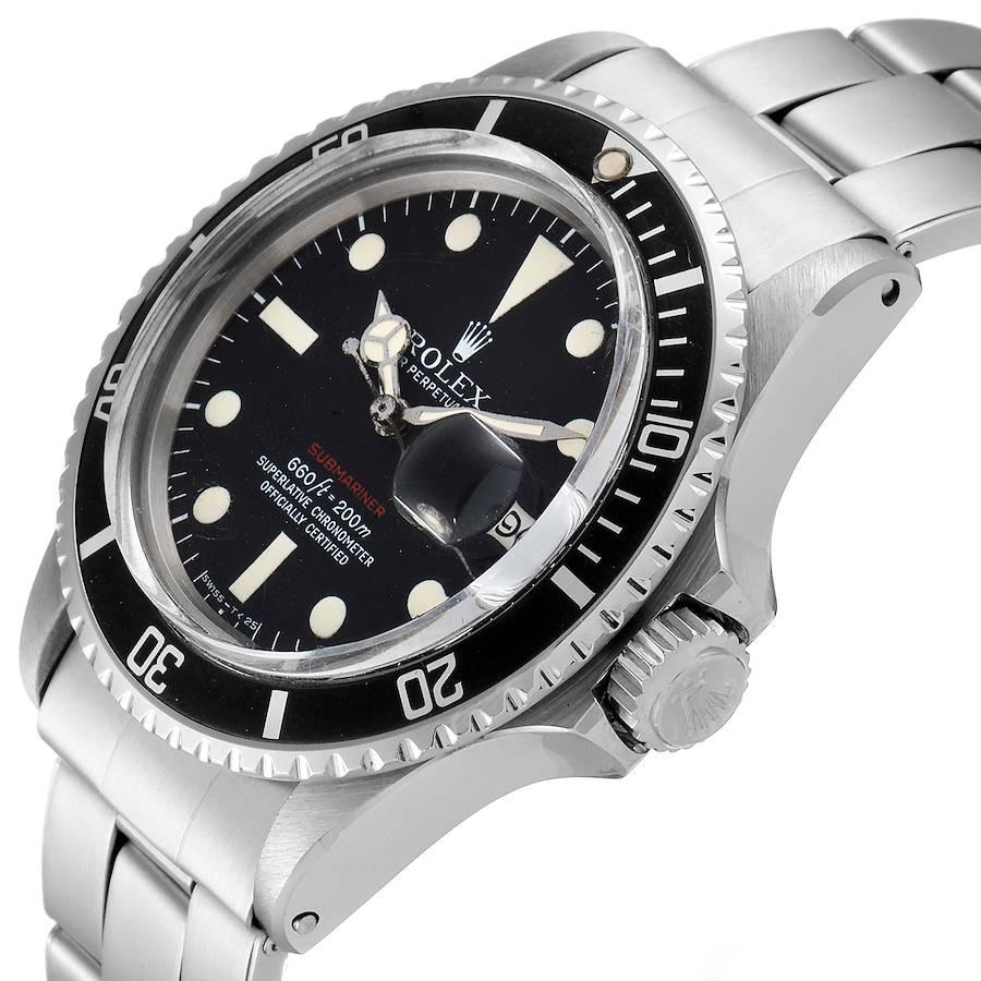 Rolex Submariner Vintage Black Mark V Dial Steel Mens Watch 1680 For Sale 1