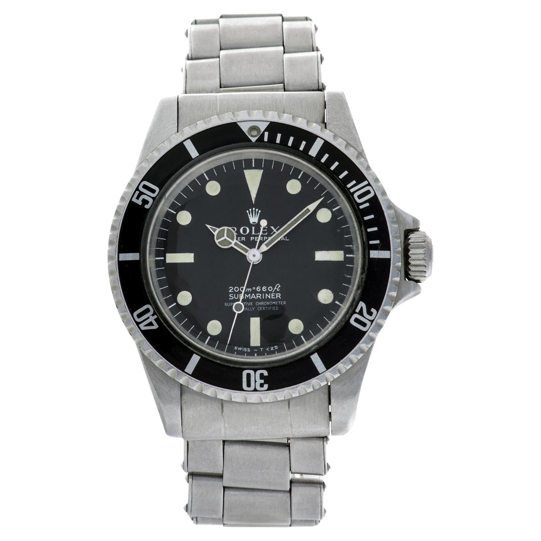 Rolex Submariner Vintage "Mark I" with First Dial Wristwatch Ref. 5512