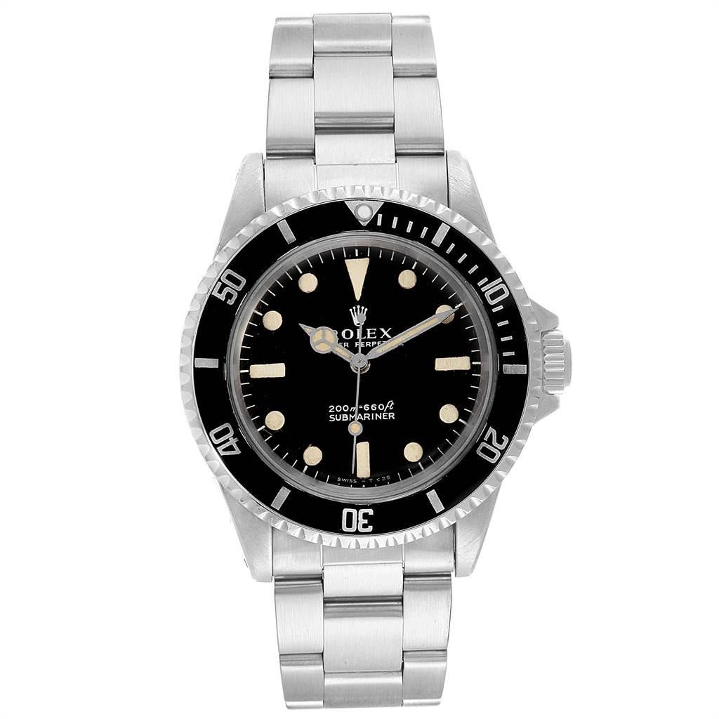 Rolex Submariner Vintage Stainless Steel Automatic Men's Watch 5513 In Good Condition In Atlanta, GA