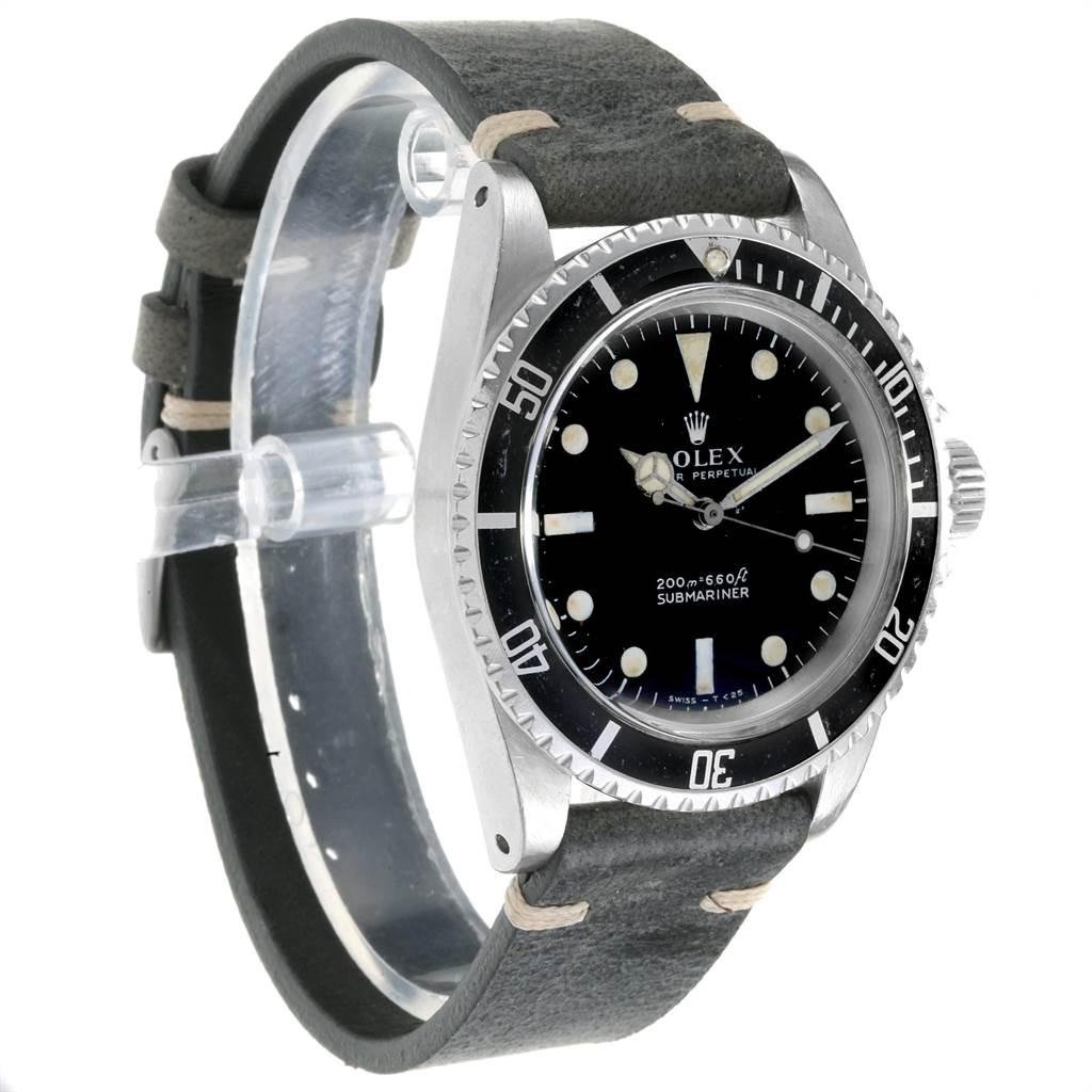 Rolex Submariner Vintage Stainless Steel Automatic Men's Watch 5513 For Sale 2