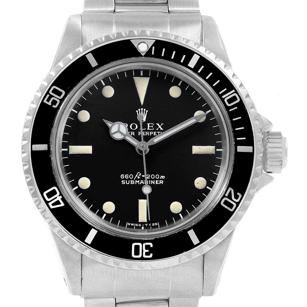 Rolex Submariner Vintage Stainless Steel Automatic Men's Watch 5513 2