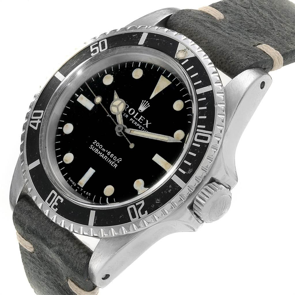 Rolex Submariner Vintage Stainless Steel Automatic Men's Watch 5513 For Sale 3