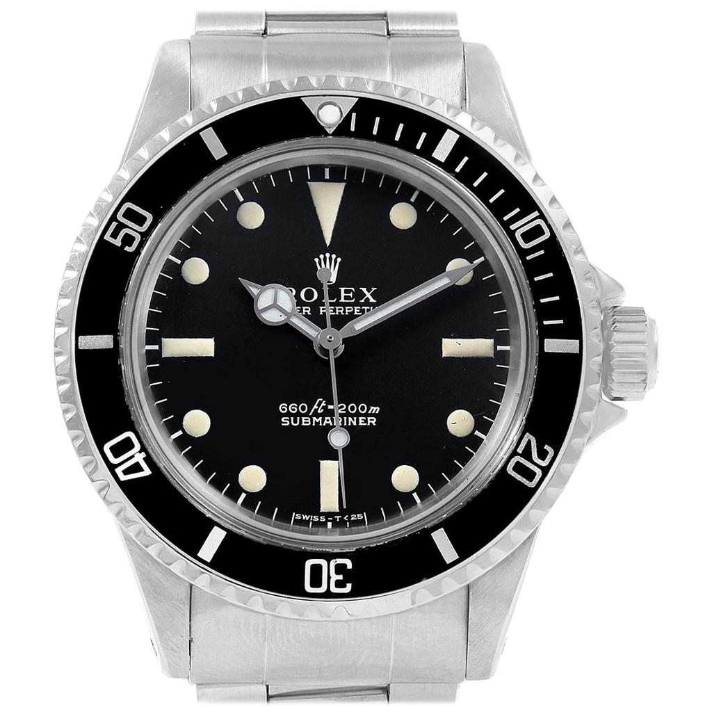 Rolex Submariner Vintage Stainless Steel Automatic Men's Watch 5513