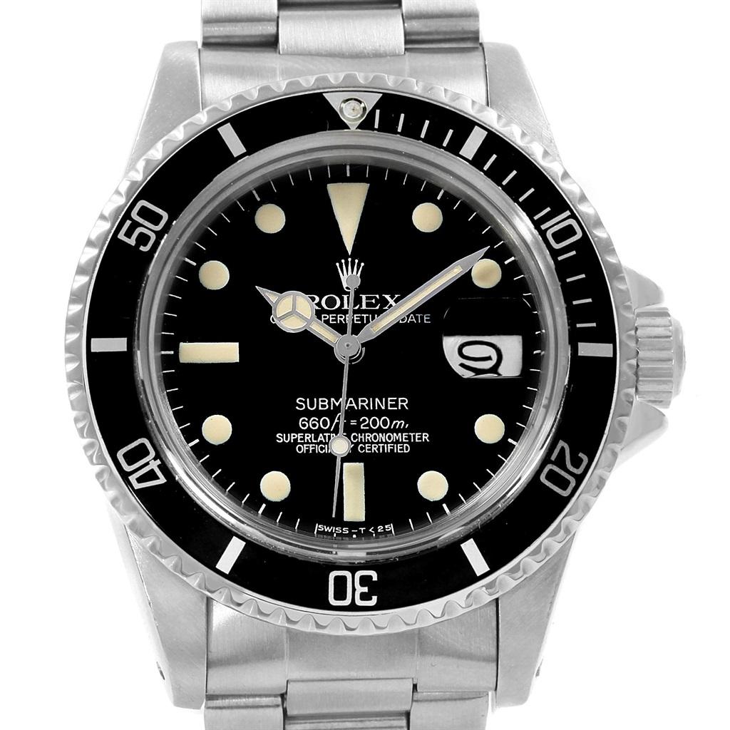 Rolex Submariner Vintage Stainless Steel Men's Watch 1680 1