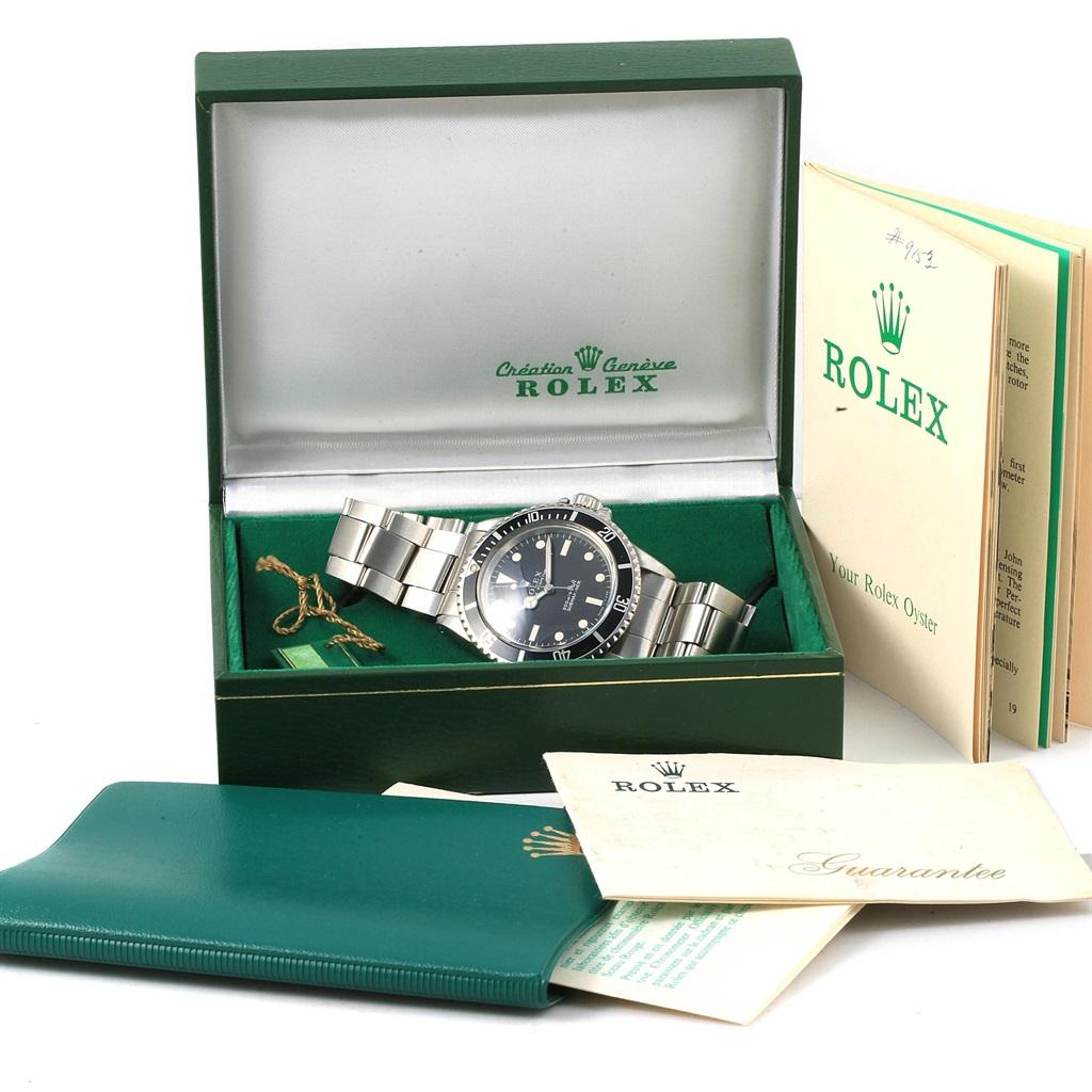 Rolex Submariner Vintage Steel Automatic Men's Watch 5513 Box Papers 8