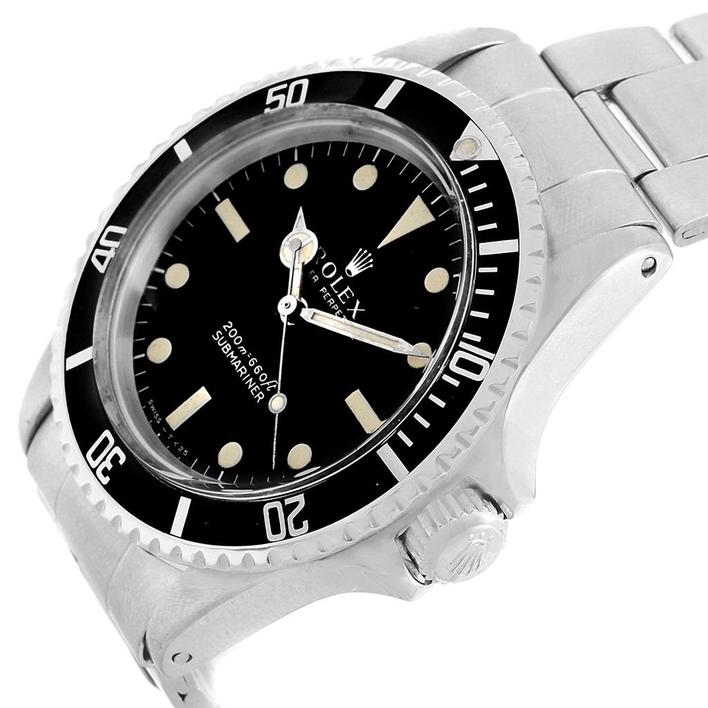 Rolex Submariner Vintage Steel Automatic Men's Watch 5513 Box Papers 5