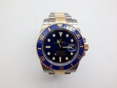Rolex Submariner Watch Steel and Gold Reference 116613 New with Box and Papers