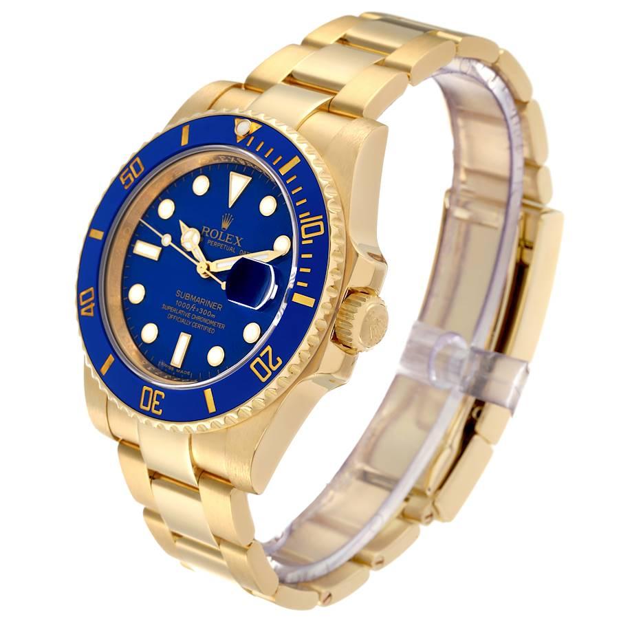 blue and gold submariner