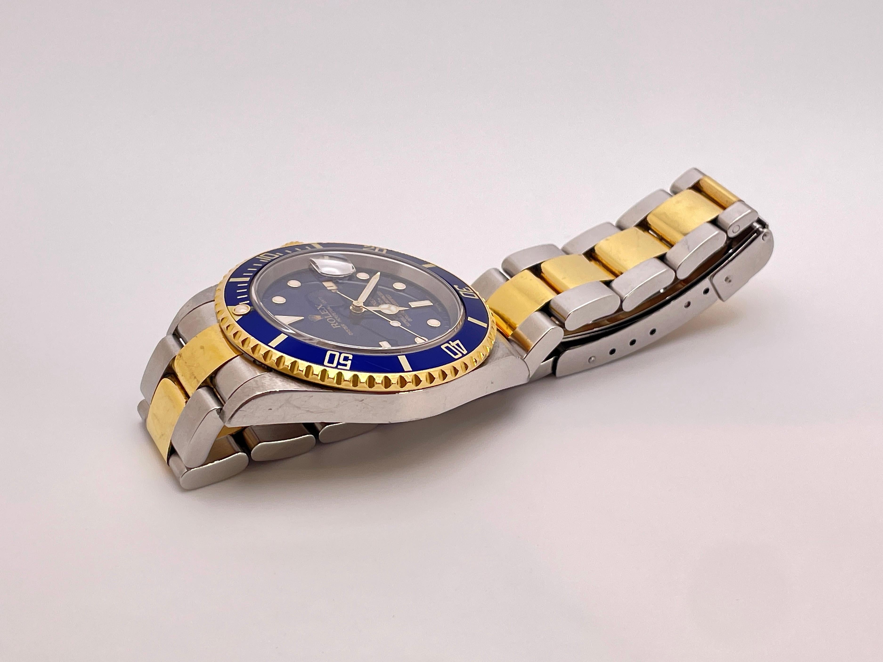 Rolex Submariner 16613 Montre automatique pour hommes Bon état - En vente à Westport, CT