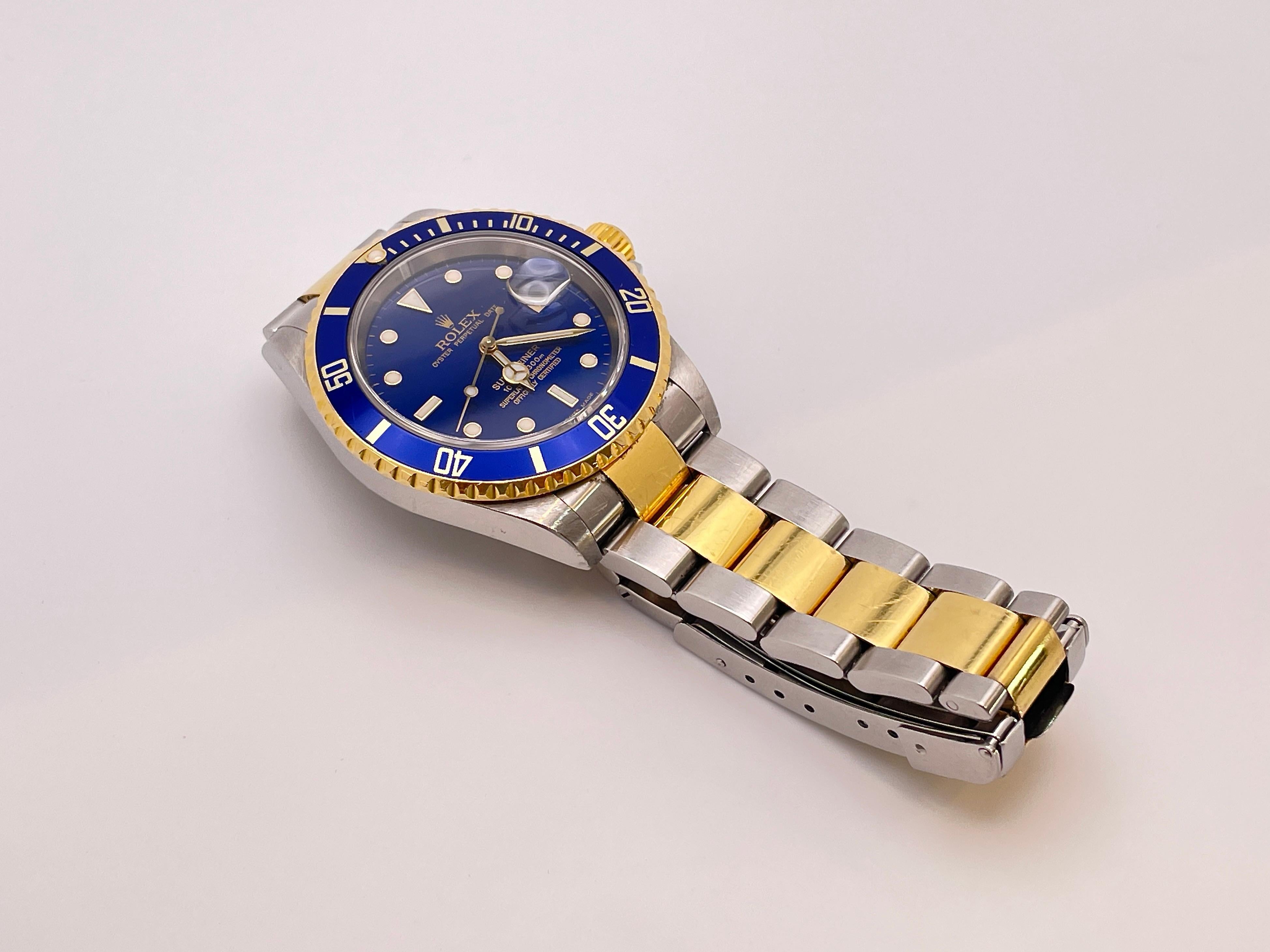 Rolex Submariner 16613 Montre automatique pour hommes en vente 3