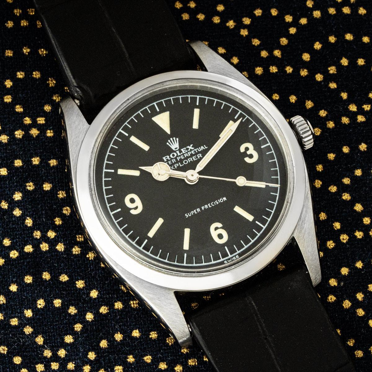 Rolex Super Precision Explorer Vintage 36mm 5504 État moyen - En vente à Mayfair, London, London