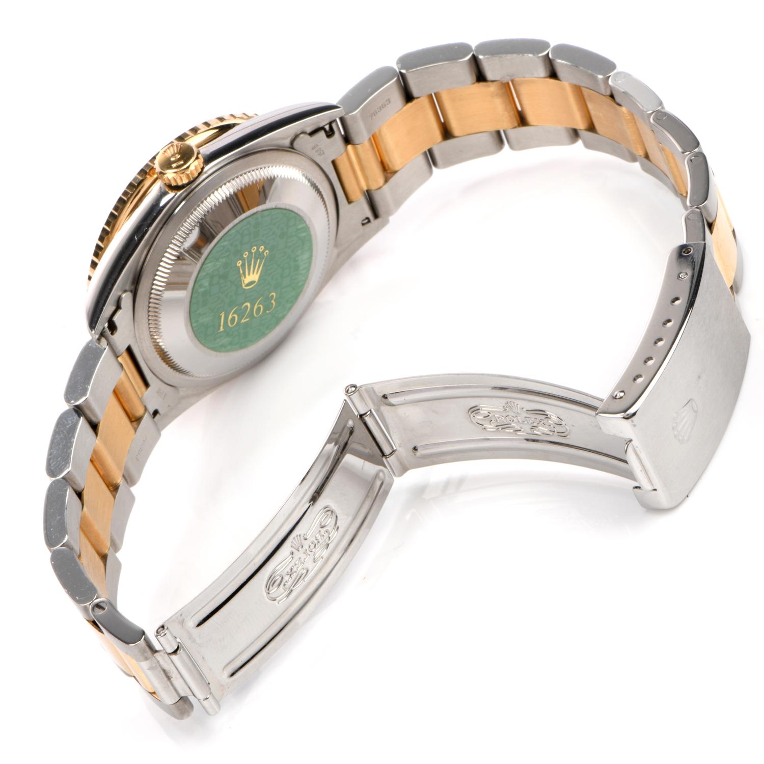 Modern Rolex Thunderbird Datejust Turn-O-Graph Ref. 16263 Steel & Gold Watch