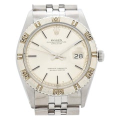 Rolex Thunderbird Datejust 14 Karat White Gold and Stainless Steel Watch, 1971