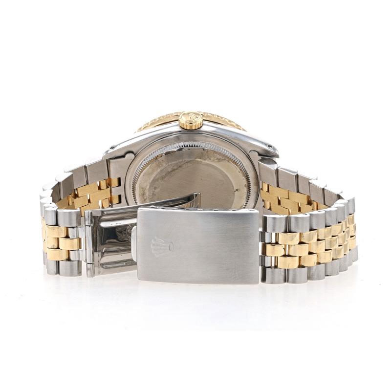 Rolex Thunderbird Datejust Montre-bracelet pour homme 16263 en acier inoxydable et or 18k 1Yr Wnty en vente 3
