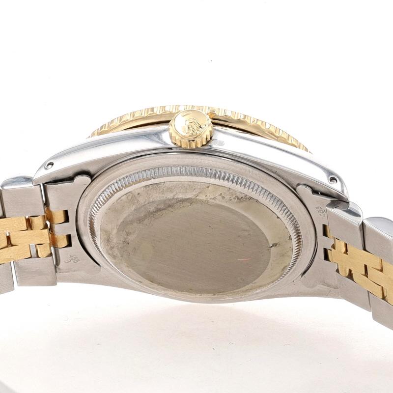 Rolex Thunderbird Datejust Montre-bracelet pour homme 16263 en acier inoxydable et or 18k 1Yr Wnty en vente 4