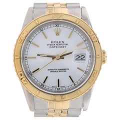 Used Rolex Thunderbird Datejust Men's Wristwatch 16263 Stainless & 18k Gold 1Yr Wnty