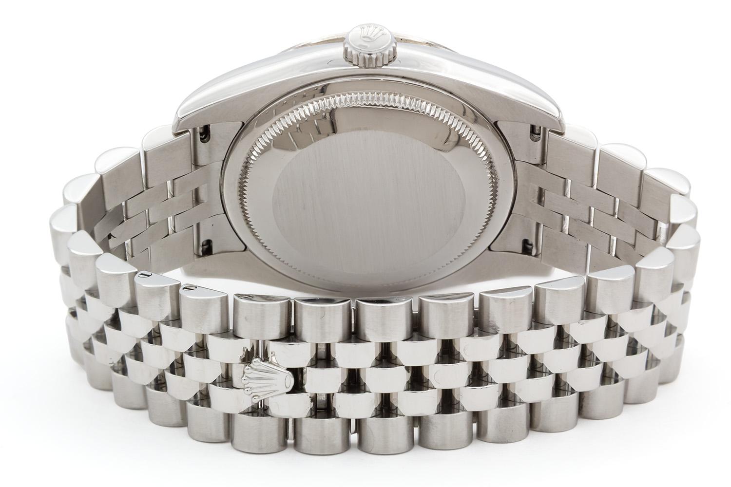 Rolex Thunderbird Turn-O-Graph Datejust Blue Dial Stainless Steel 116264 B&P In Excellent Condition In Tustin, CA