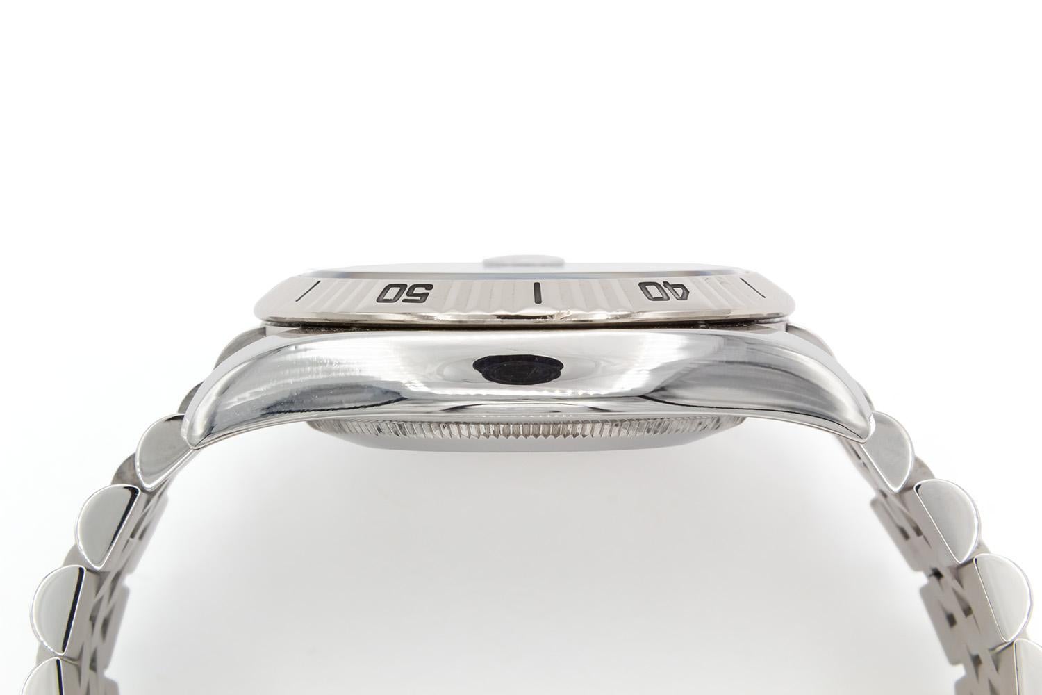 Rolex Thunderbird Turn-O-Graph Datejust Blue Dial Stainless Steel 116264 B&P 3