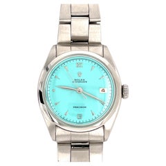 Rolex Tiffany Blue Oyster Date Precision Retro 1963