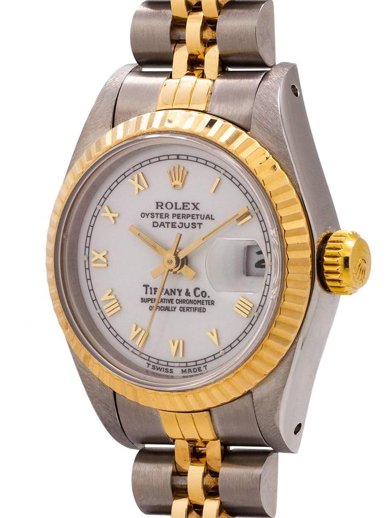 rolex datejust tiffany and co