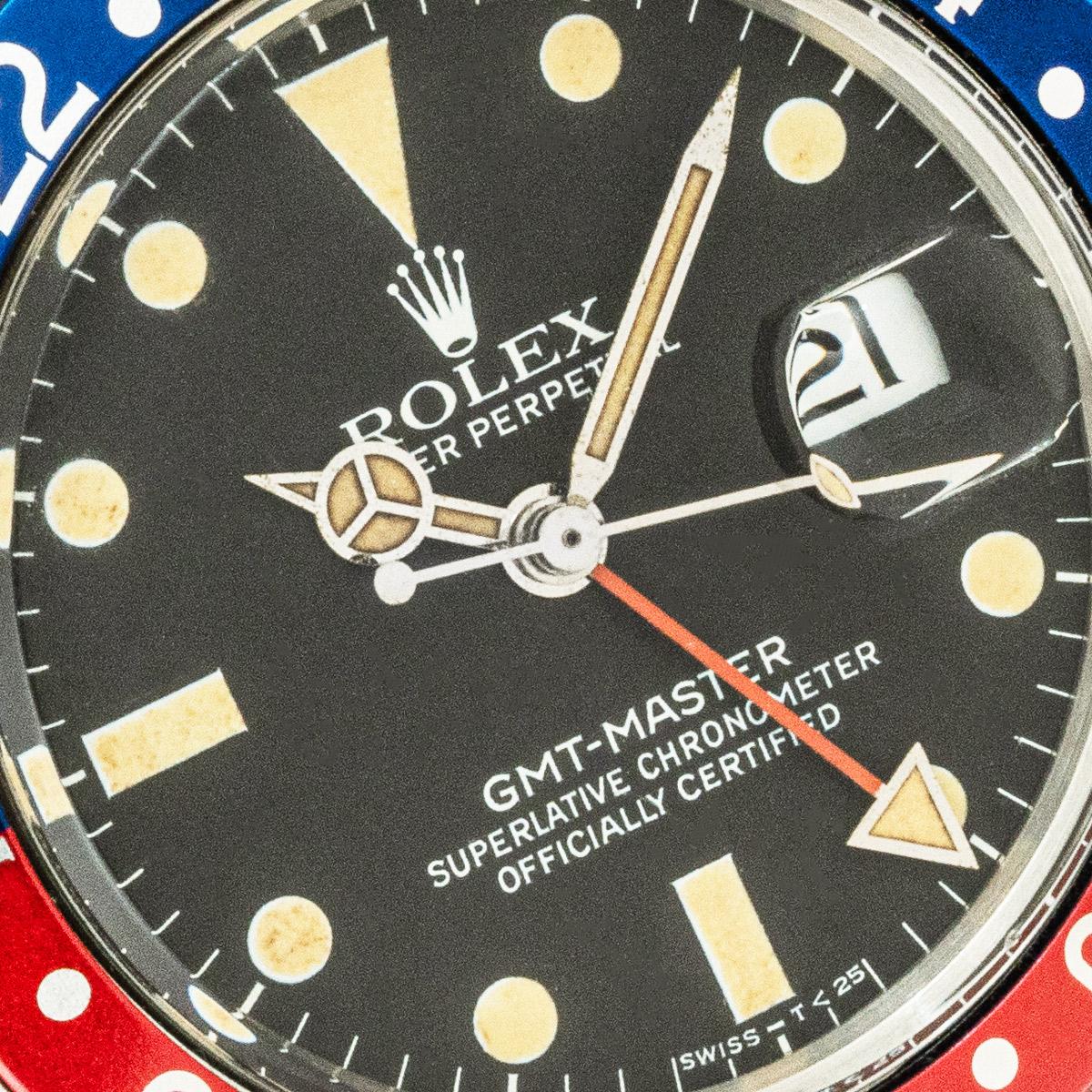 Rolex Transitional GMT-Master Pepsi 16750 In Good Condition In London, GB