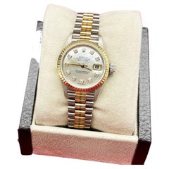 Rolex Tridor Ladies President 79179 MOP Diamant-Zifferblatt 18K Gold Gelb Rose Weiß