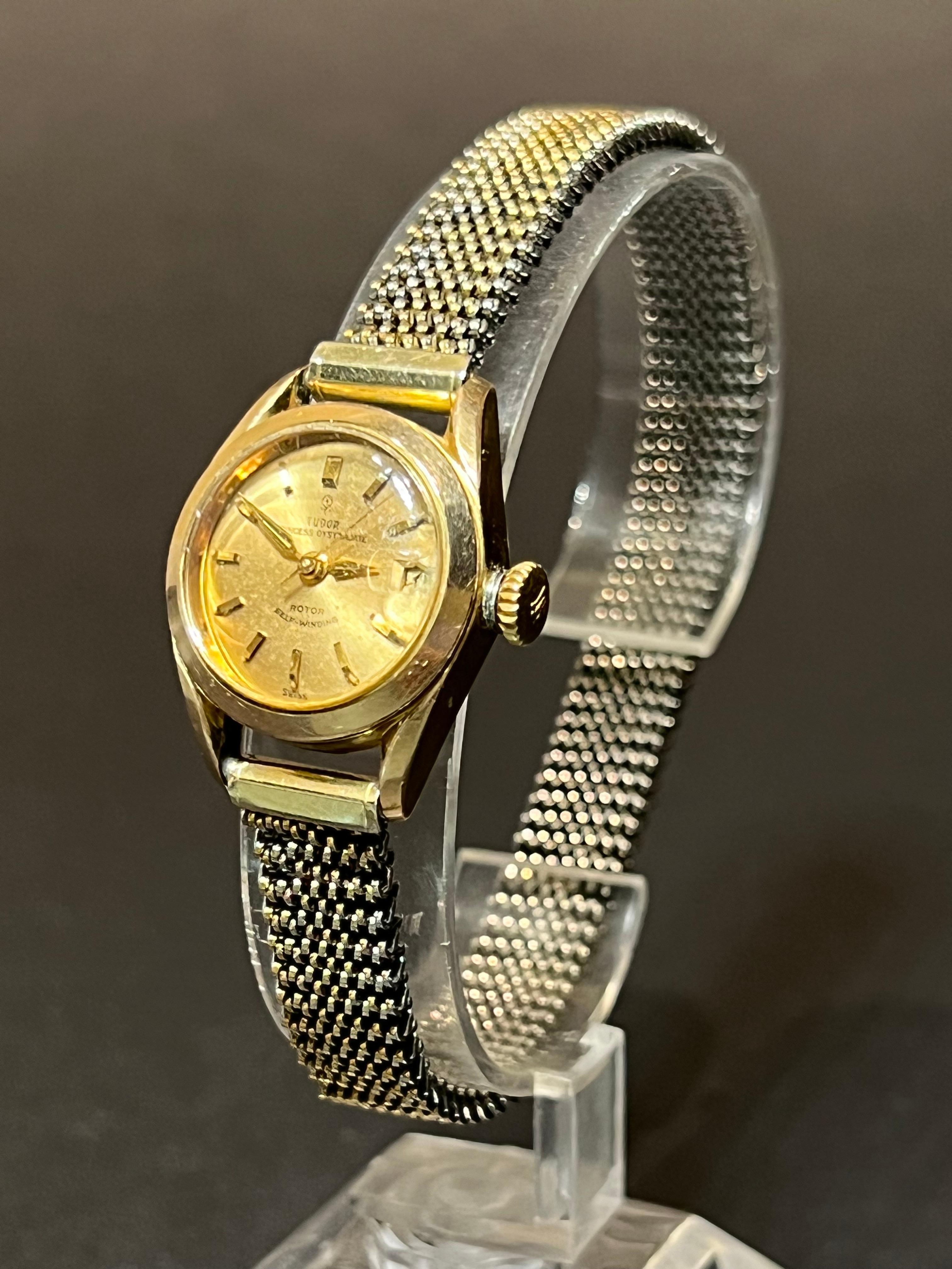 1966 Rolex Tudor Oyster Princess Gold Wristwatch In Good Condition For Sale In Bradford, Ontario