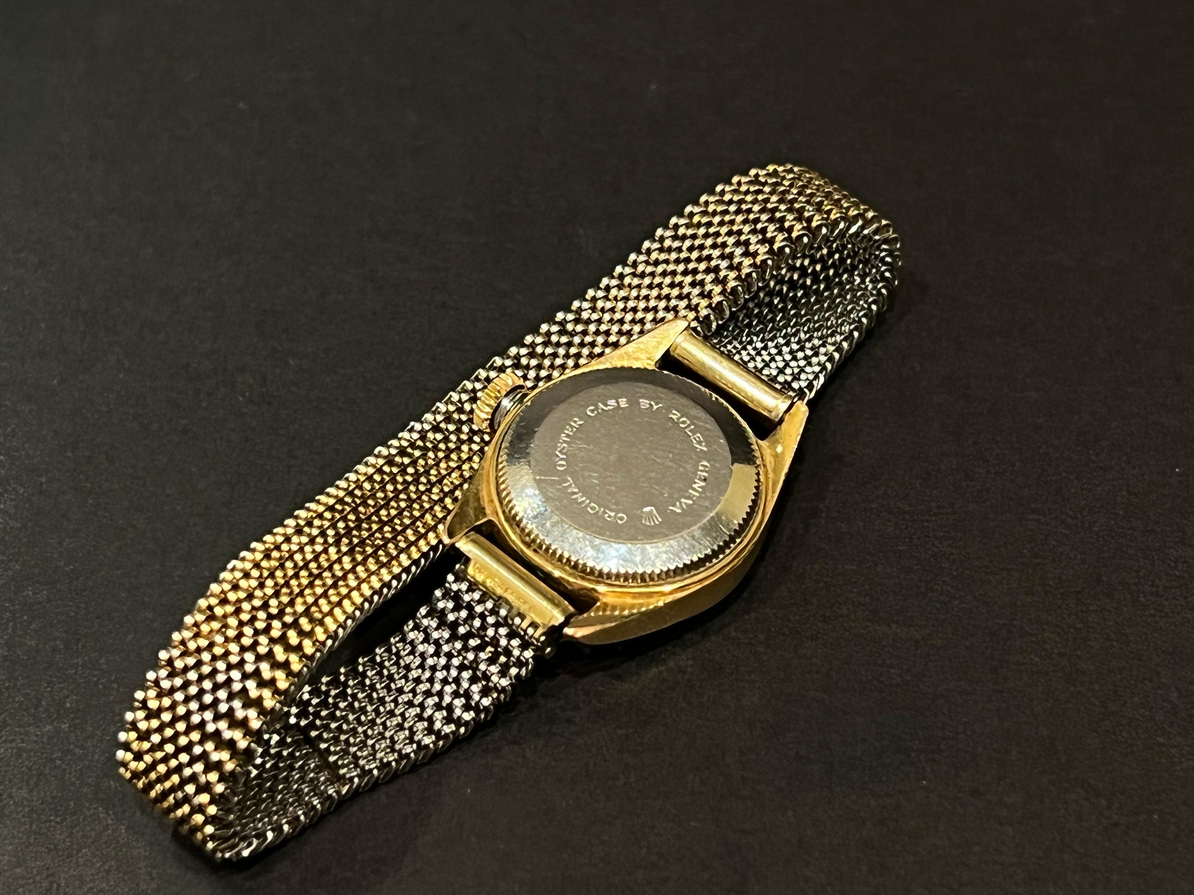 1966 Rolex Tudor Oyster Princess Gold Wristwatch For Sale 1
