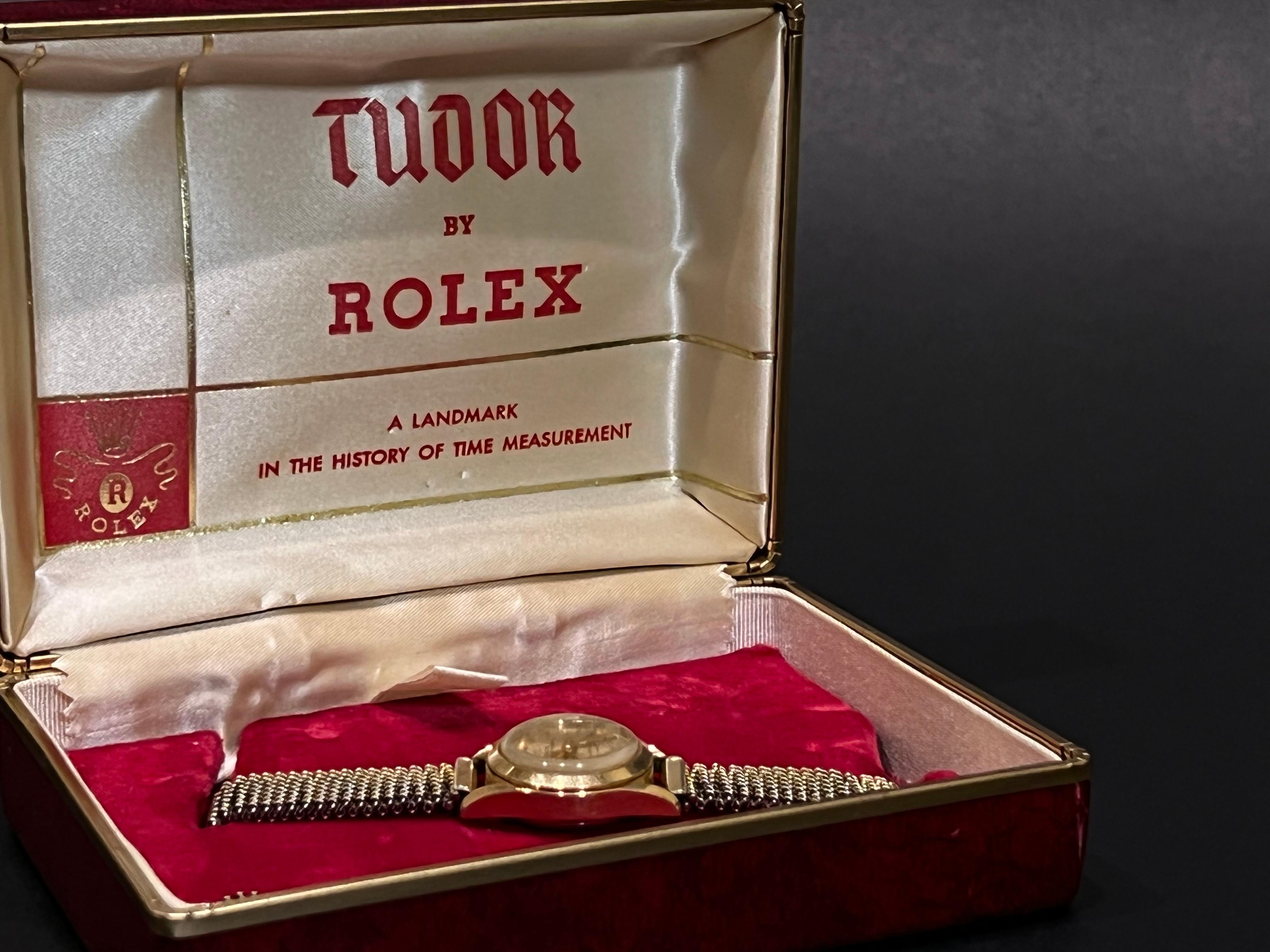 Montre-bracelet Tudor Oyster Princess en or, Rolex, 1966 en vente 5