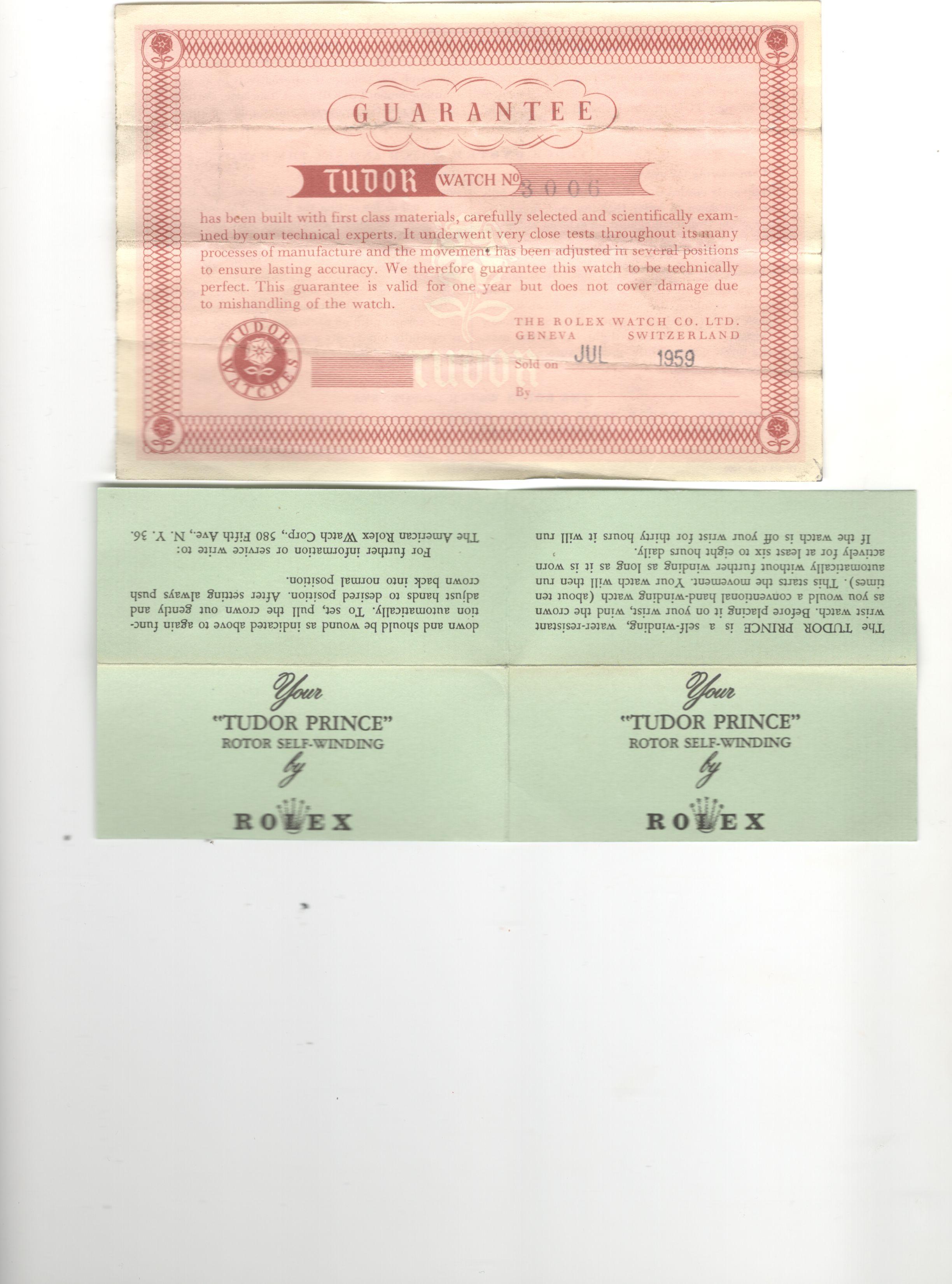 Rolex Tudor Prince Optimist International Distinguished 14 Karat Gold Box Papers 2