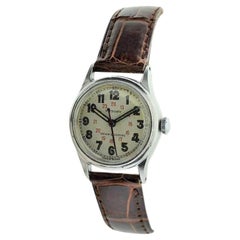 Retro Rolex Tudor Stainless Steel Victory Original Dial Screw Back Manual Watch