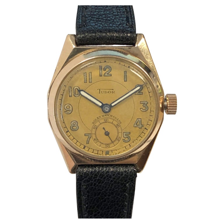 Rolex Tudor Vintage Rose Gold Wrist Watch at 1stDibs | tudor  display picture 3