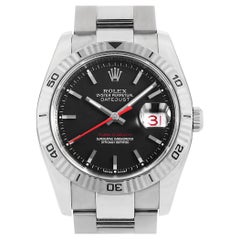 Rolex Turnograph 116264 Black Dial, Oyster Bracelet, Pre-Owned Men's Watch