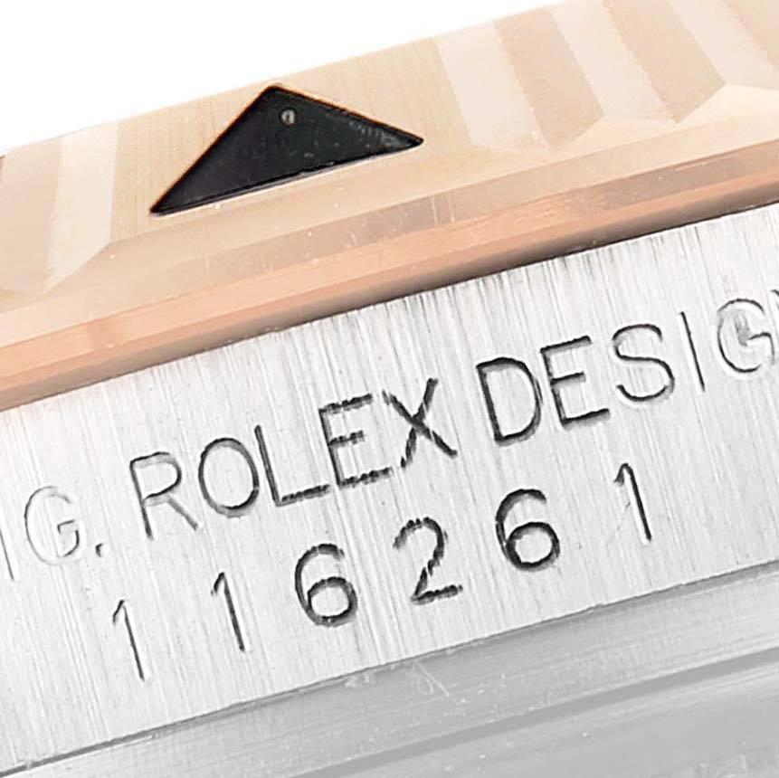 Rolex Turnograph Datejust Roségold Schwarzes Zifferblatt Herrenuhr 116261 Box Papiere 5