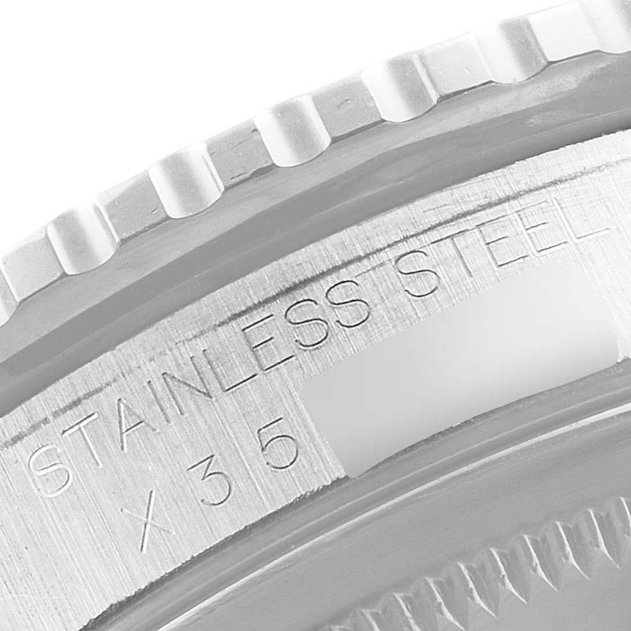 Rolex Turnograph Datejust Steel White Gold Black Dial Watch 16264 For Sale 3