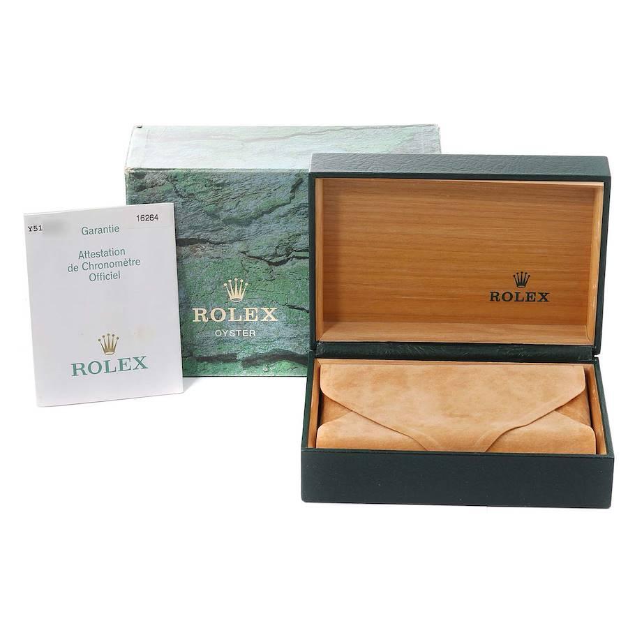Rolex Turnograph Datejust Stahl Weigold Blaue Zifferblattuhr 16264 Box Papiere 8