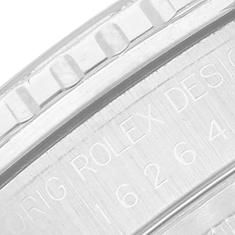 Rolex Turnograph Datejust Stahl-Weißgold-Uhr mit blauem Zifferblatt 16264 im Angebot 2