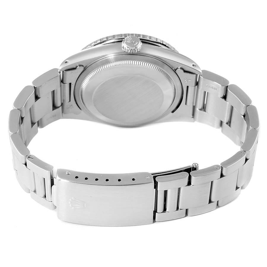 Rolex Turnograph Datejust Steel White Gold Grey Dial Mens Watch 16264 3