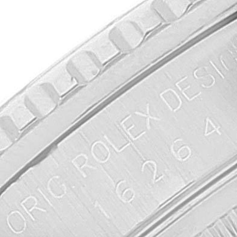 Rolex Turnograph Datejust Steel White Gold Mens Watch 16264 Box Papers 2
