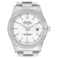 Rolex Turnograph Datejust Steel White Gold Oyster Bracelet Watch 16264