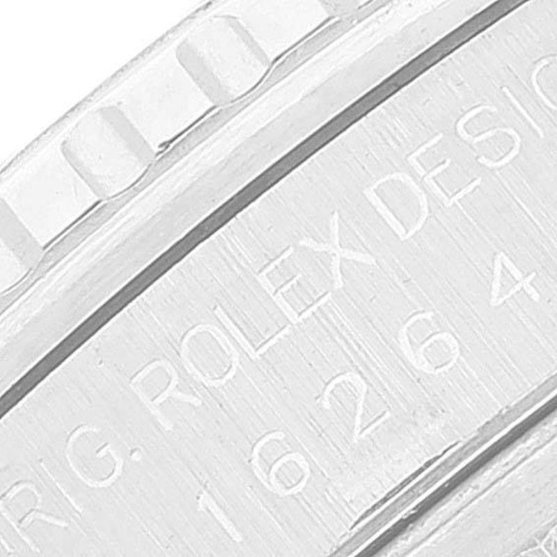 Rolex Turnograph Datejust Herrenuhr aus Stahl und Weißgold mit römischem Zifferblatt 16264 im Angebot 4