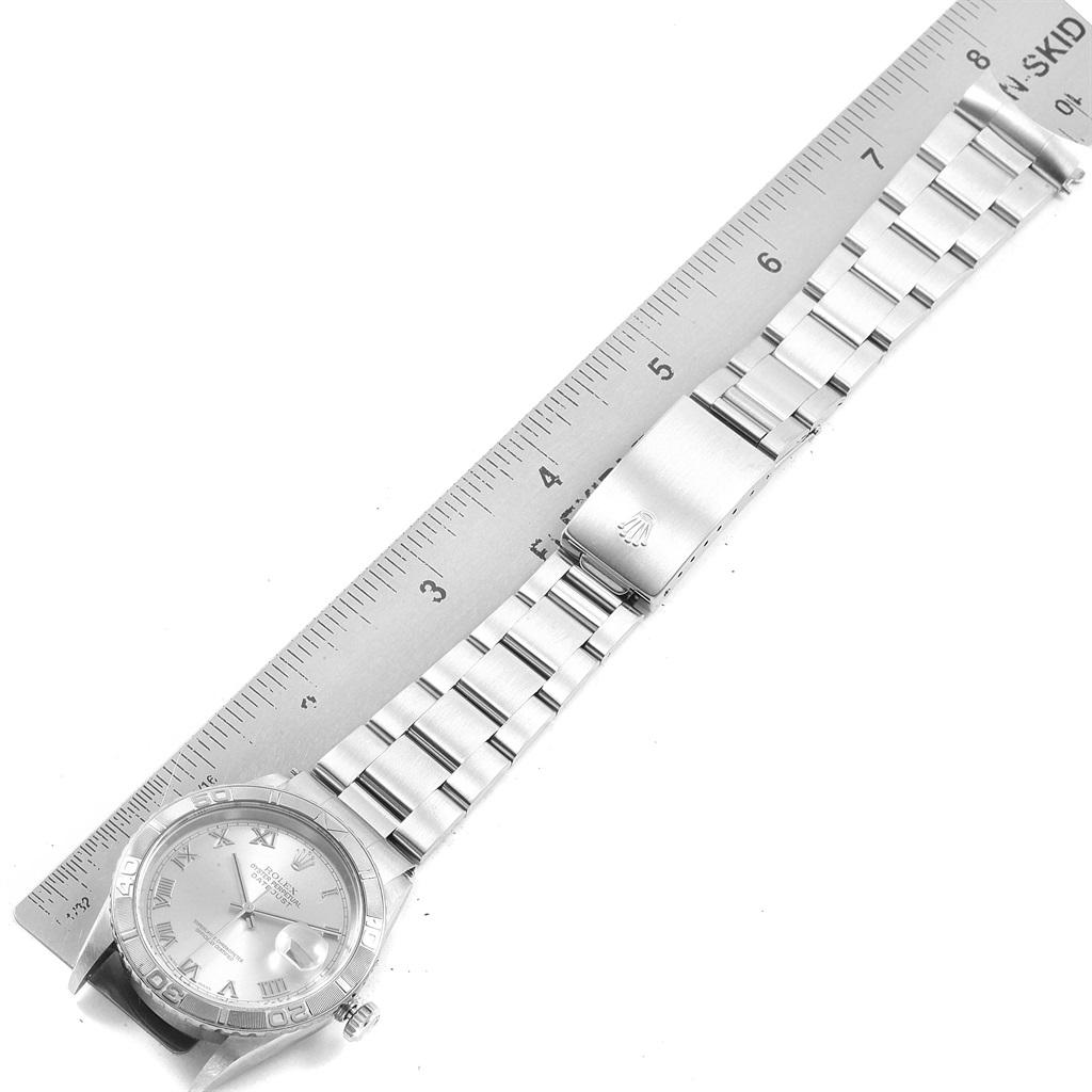 Rolex Turnograph Datejust Steel White Gold Silver Dial Men’s Watch 16264 8