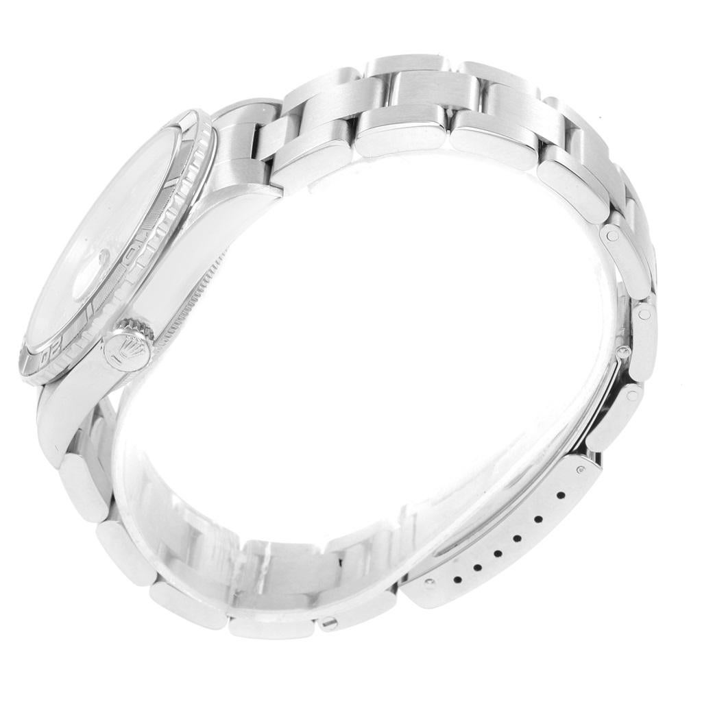Rolex Turnograph Datejust Steel White Gold Silver Dial Men’s Watch 16264 2
