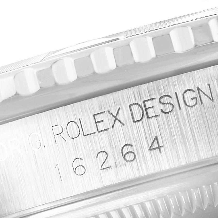 Rolex Turnograph Datejust Steel White Gold Silver Dial Mens Watch 16264 For Sale 3