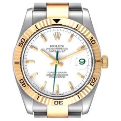 Rolex Turnograph Datejust Steel Yellow Gold Japan LE Watch 116263 Box Card