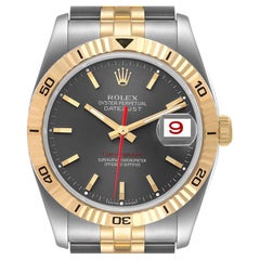 Rolex Turnograph Datejust Steel Yellow Gold Mens Watch 116263